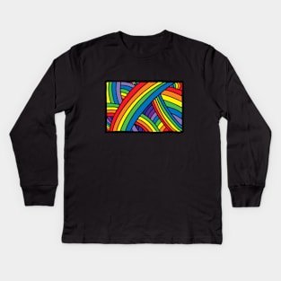 I'M JUST CHASING RAINBOWS ... Kids Long Sleeve T-Shirt